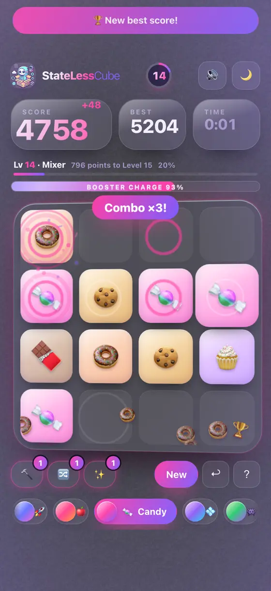 A combo chain in play